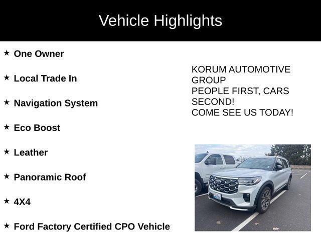 2025 Ford Explorer Platinum