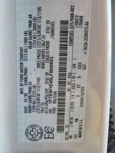 2020 Ford F-150 Lariat