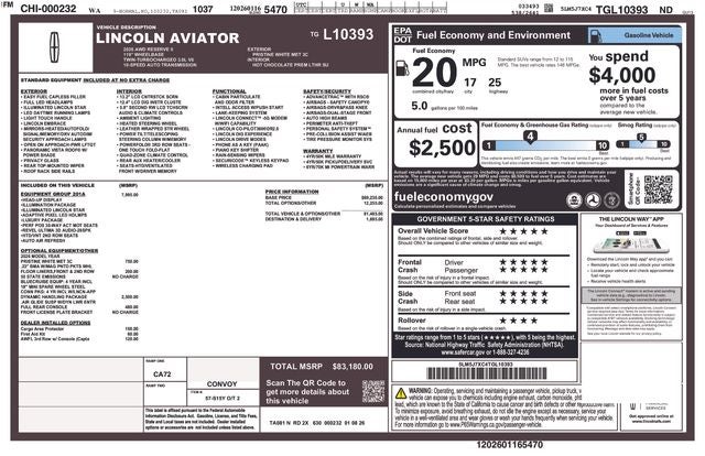 2026 Lincoln Aviator Reserve