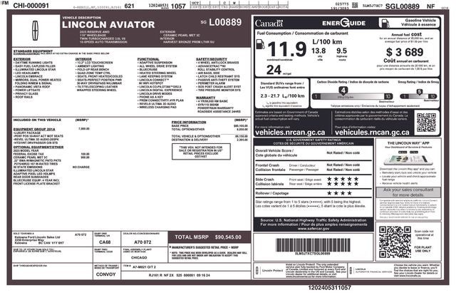 2025 Lincoln Aviator Reserve