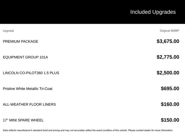 2022 Lincoln Corsair Standard