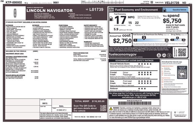 2027 Lincoln Navigator Reserve