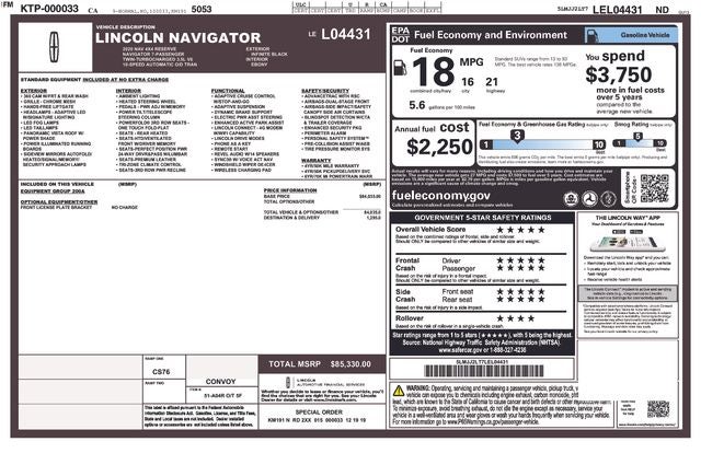 2020 Lincoln Navigator Reserve