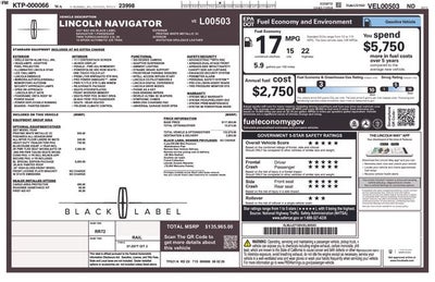 2027 Lincoln Navigator Black Label