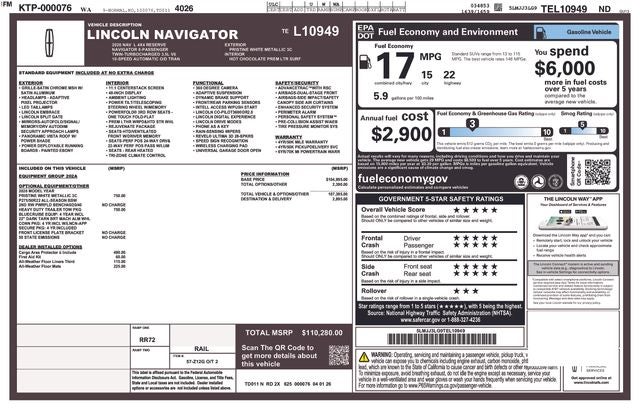 2026 Lincoln Navigator L Reserve