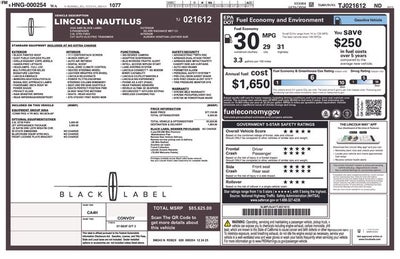 2026 Lincoln Nautilus Hybrid Black Label