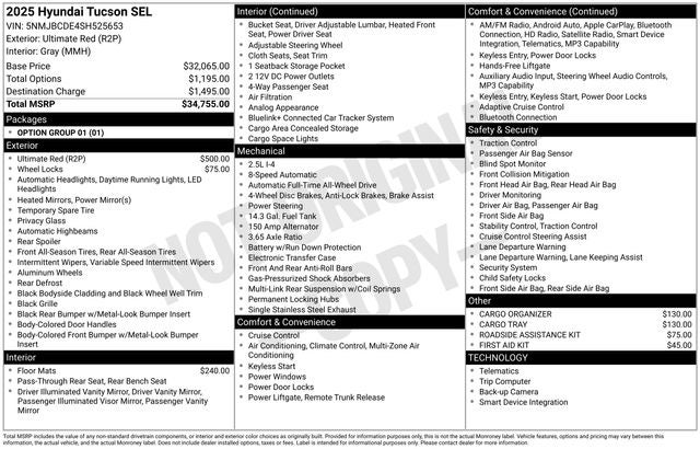 2025 Hyundai Tucson SEL