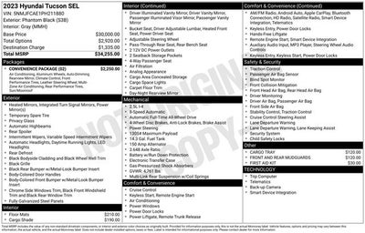 2023 Hyundai Tucson SEL