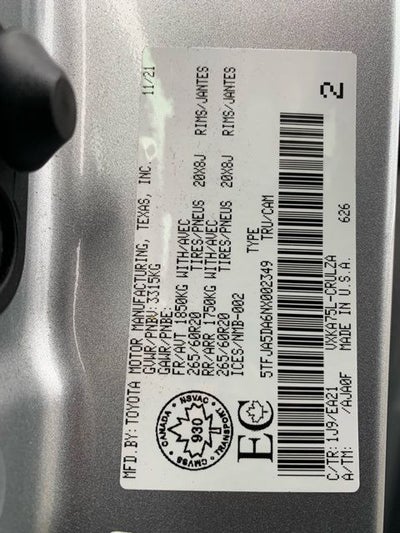 2022 Toyota Tundra Limited