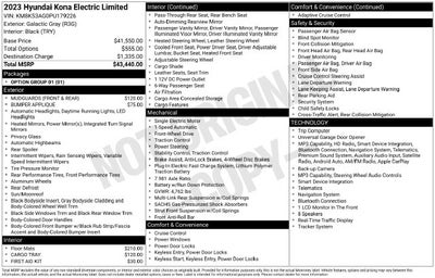 2023 Hyundai Kona Electric Limited