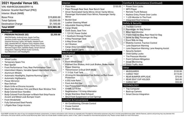 2021 Hyundai Venue SEL