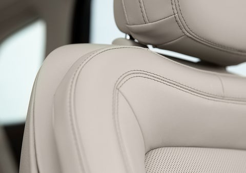 Fine craftsmanship is shown through a detailed image of front-seat stitching. | Korum Lincoln in Puyallup WA