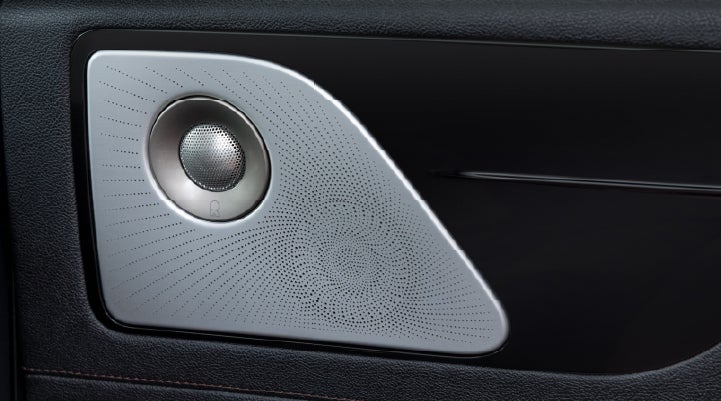 A close-up view of the available Revel® Ultima 3D Audio System. | Korum Lincoln in Puyallup WA