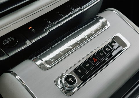 The piano key gear selector of a 2027 Lincoln Aviator® Back Label™ SUV. | Korum Lincoln in Puyallup WA