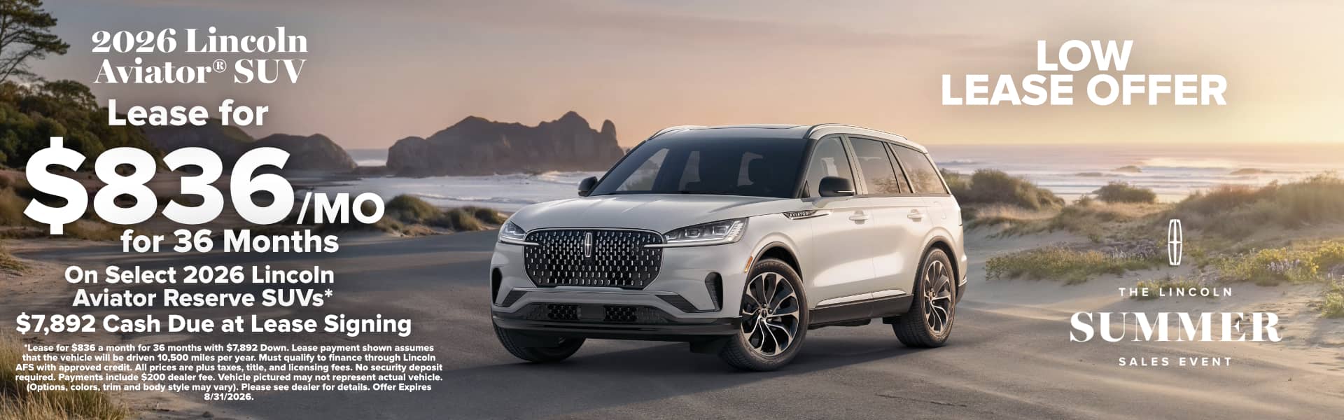 2026 Aviator Lease
